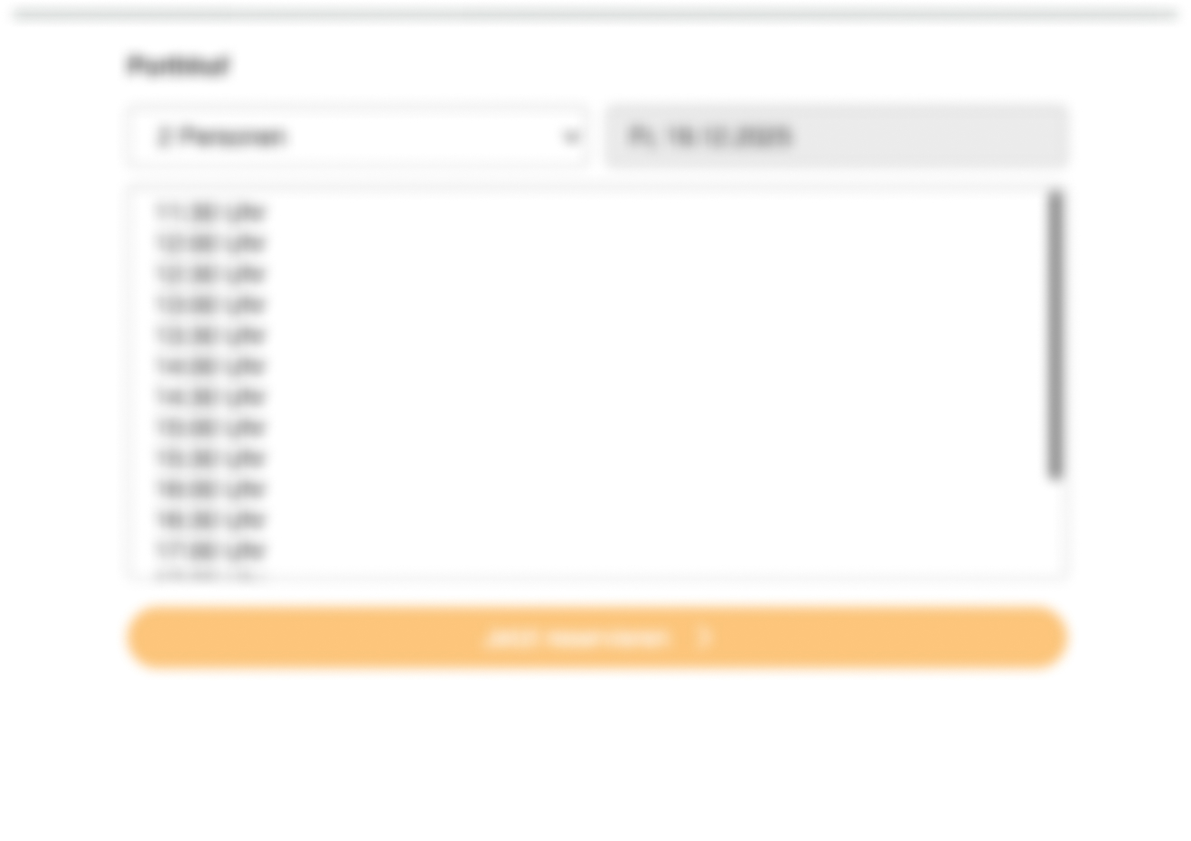 Tisch reservieren im Porthhof